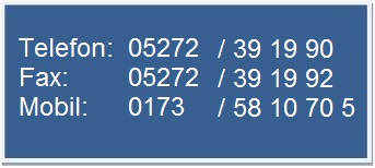 Container-Hotline Tel.: 05272 / 39 19 90